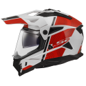 CASCO LS2 MX702 PIONEER II HILL WHITE RED