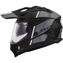 CASCO LS2 MX702 PIONEER II HILL MATT BLACK WHITE