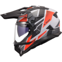 CASCO LS2 MX702 PIONEER II BLOCK GREY RED