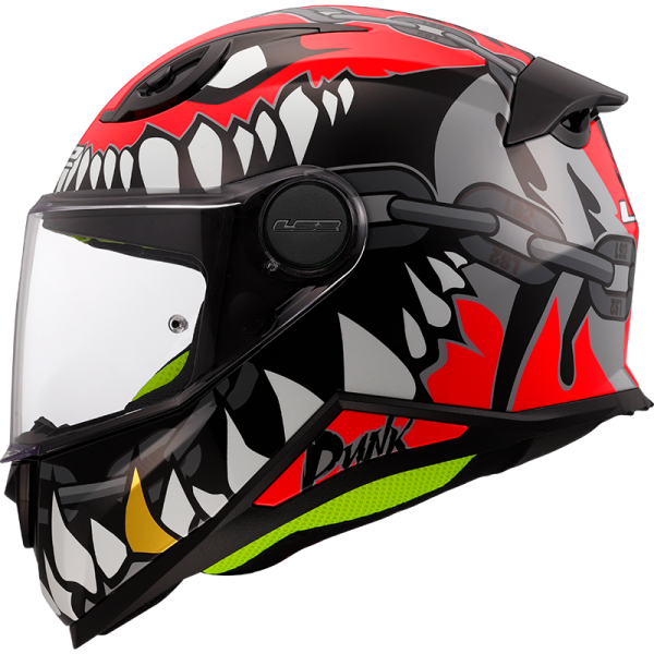 CASCO LS2 FF812 KID PUNK GREY RED