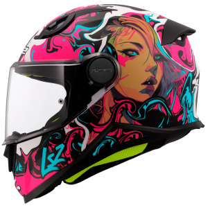 CASCO LS2 FF812 KID CYBERG PURPLE CYAN