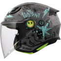 CASCO LS2 OF622 FUNNY II SCRIBBLE GREY BLUE