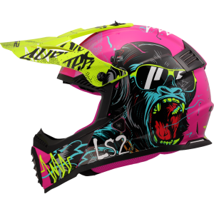 CASCO LS2 MX437 FAST II MINI GORILLA PURPLE