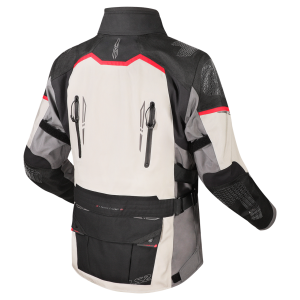 CHAQUETA LS2 APOLLO GREY BLACK RED
