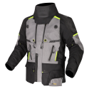 CHAQUETA LS2 APOLLO BLACK DARK GREY HI VIS YELLOW