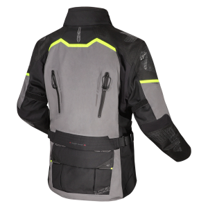 CHAQUETA LS2 APOLLO BLACK DARK GREY HI VIS YELLOW