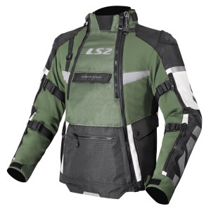 CHAQUETA LS2 X-MASTER BLACK GREEN GREY