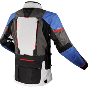 CHAQUETA LS2 NORWAY BLUE BLACK GREY RED