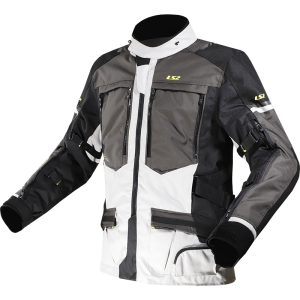 CHAQUETA LS2 NORWAY BLACK GREY YELLOW