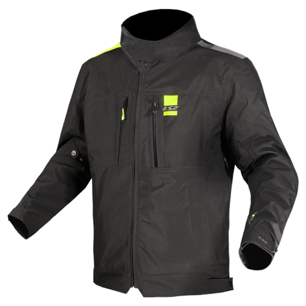 CHAQUETA LS2 TITANIUM BLACK HI VIS YELLOW