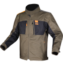 CHAQUETA LS2 TITANIUM GREEN BLUE HIS VIS ORANGE