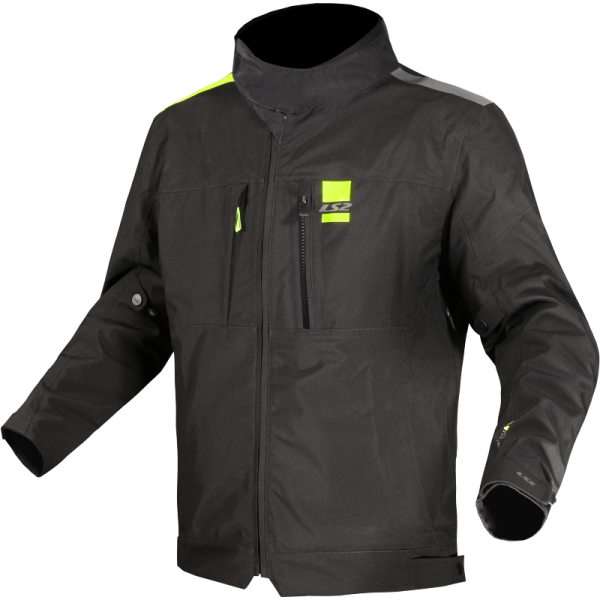CHAQUETA LS2 TITANIUM BLACK HI VIS YELLOW
