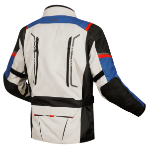 CHAQUETA LS2 NARVIK BLUE BLACK GREY RED