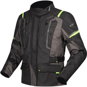 CHAQUETA LS2 NARVIK GREY BLACK HI VIS YELLOW