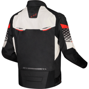 CHAQUETA LS2 APEX BLACK WHITE RED