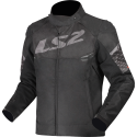 CHAQUETA LS2 APEX BLACK DARK GREY