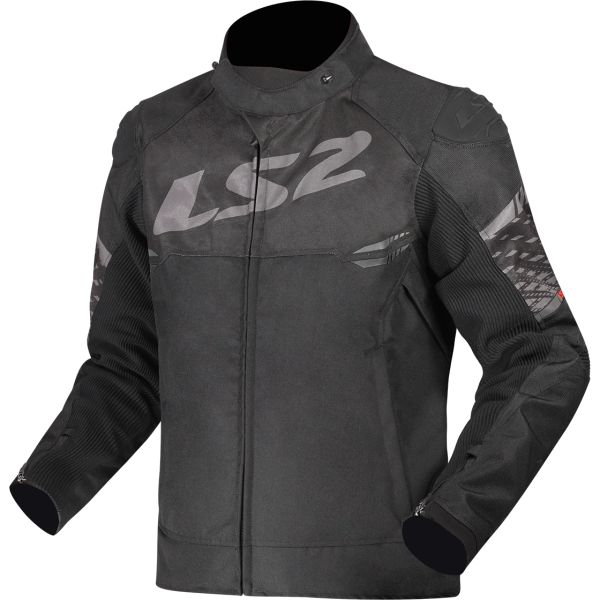 CHAQUETA LS2 APEX BLACK DARK GREY