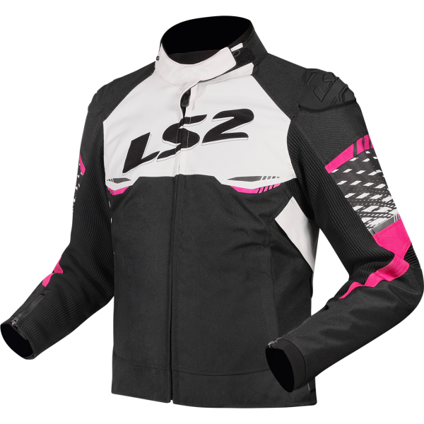 CHAQUETA LS2 APEX WHITE PINK