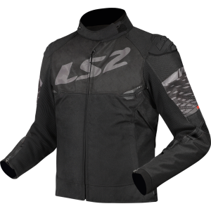 CHAQUETA LS2 APEX BLACK DARK GREY
