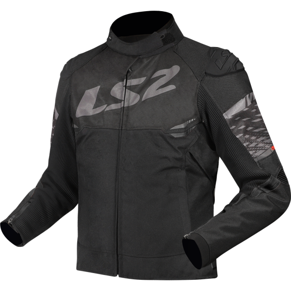 CHAQUETA LS2 APEX BLACK DARK GREY