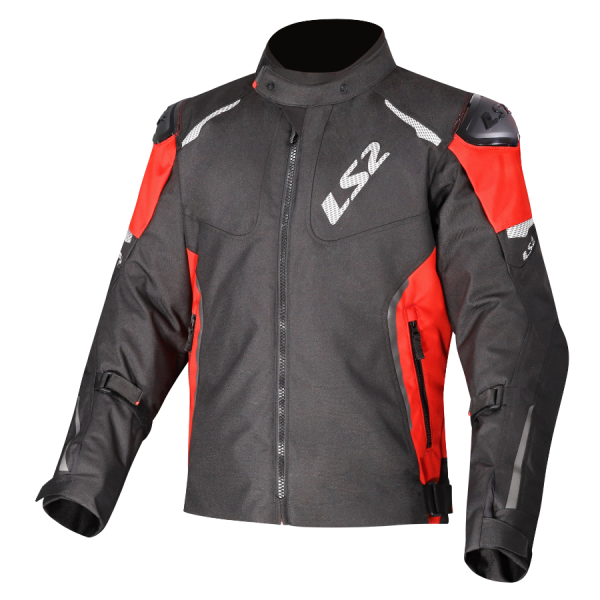 CHAQUETA LS2 ZOOM BLACK RED