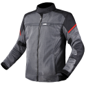 CHAQUETA LS2 RIVA BLACK DARK GREY RED