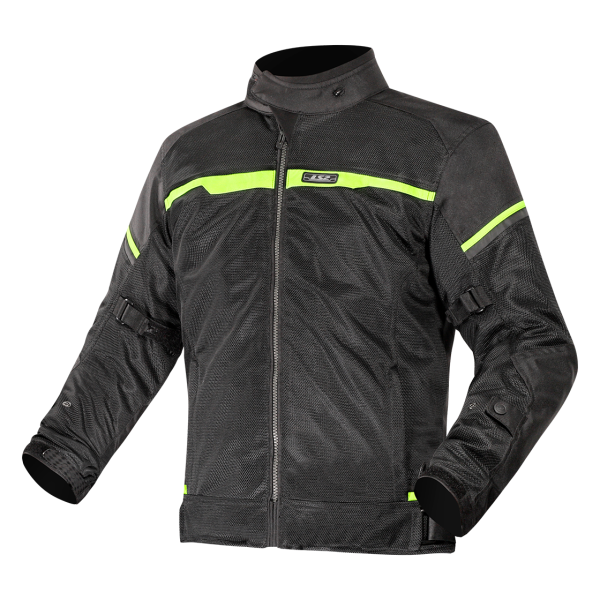 CHAQUETA LS2 RIVA BLACK NEON YELLOW