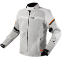 CHAQUETA LS2 RIVA LIGHT GREY HIS VIS ORANGE