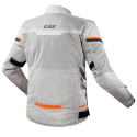 CHAQUETA LS2 RIVA LIGHT GREY HIS VIS ORANGE