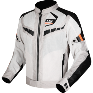 CHAQUETA LS2 GARDA AIR BLACK GREY HI VIS ORANGE