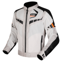 CHAQUETA LS2 GARDA AIR BLACK GREY HI VIS ORANGE