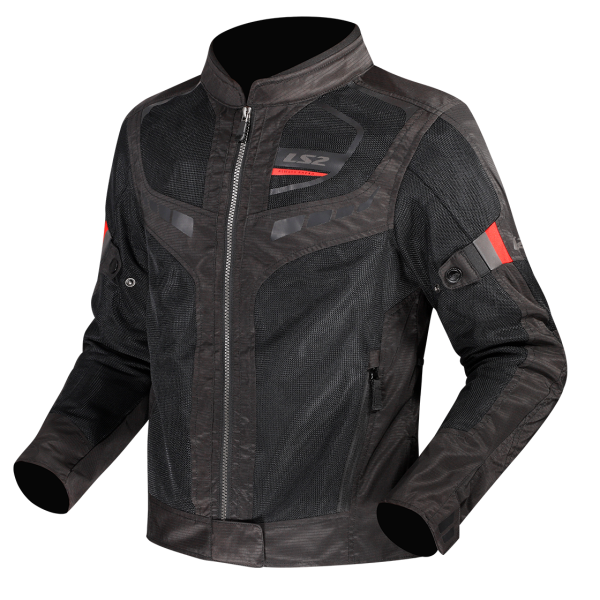 CHAQUETA LS2 GARDA AIR BLACK RED