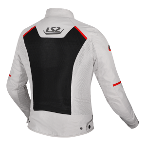 CHAQUETA LS2 BREEZE GREY BLACK RED