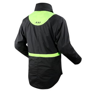 CHAQUETA LS2 X-RAIN JACKET BLACK H-V YELLOW HI-VI YELLOW