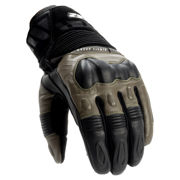 GUANTES LS2 OCTANE WP LEATHER BLACK GREEN