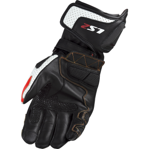 GUANTES LS2 SWIFT RACING GLOVES BLACK WHITE RED