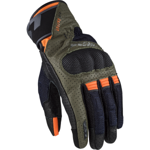GUANTES LS2 AIR RAPTOR GREEN BLUE HI VIS ORANGE