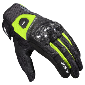 GUANTES LS2 ATOM BLACK HI VIS YELLOW