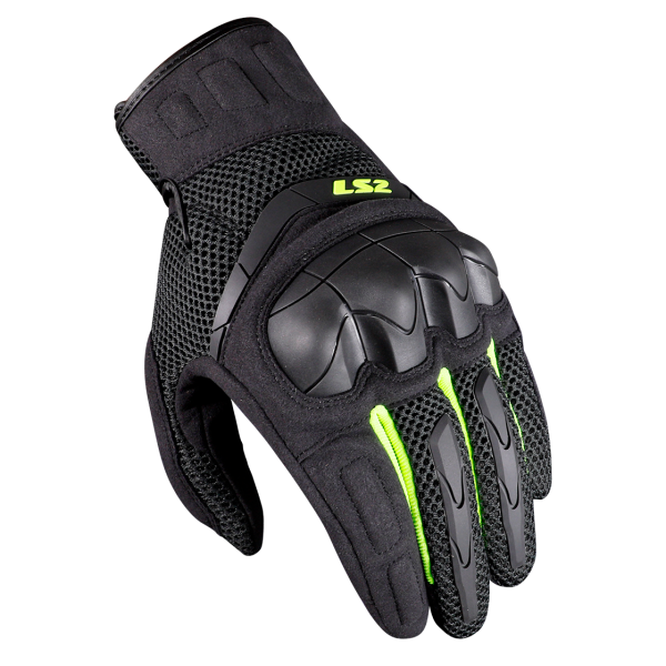GUANTES LS2 KUBRA ANTHRACITE HI VIS YELLOW