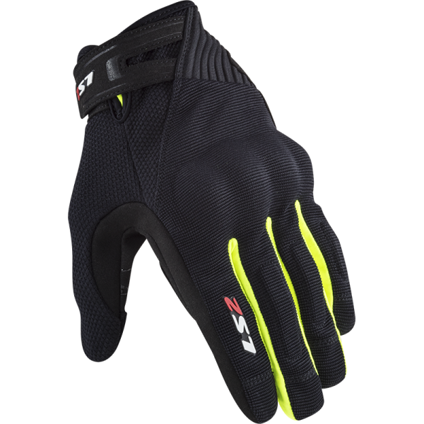 GUANTES LS2 DART 2 BLACK HI VIS YELLOW