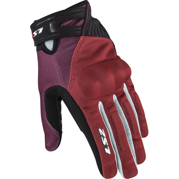 GUANTES LS2 DART 2 BLACK RED GREY