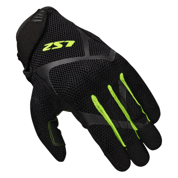 GUANTES LS2 RAY II BLACK HI VIS YELLOW