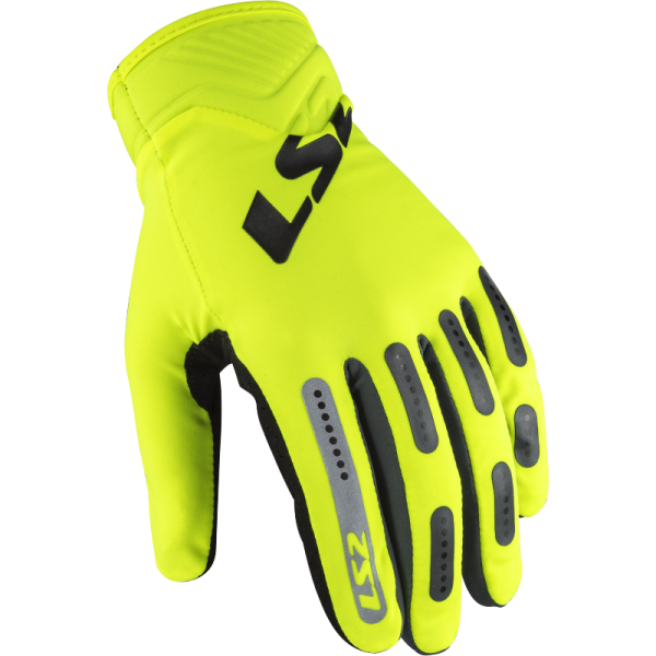 GUANTES LS2 BEND HI VIS YELLOW GREY