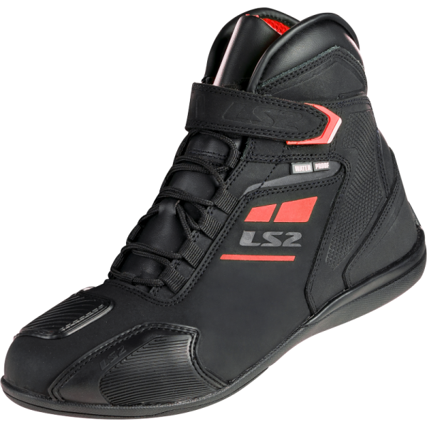 BOTAS LS2 GARRA WP BLACK RED