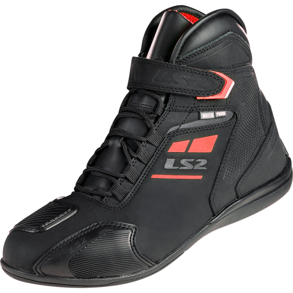 BOTAS LS2 GARRA WP BLACK RED