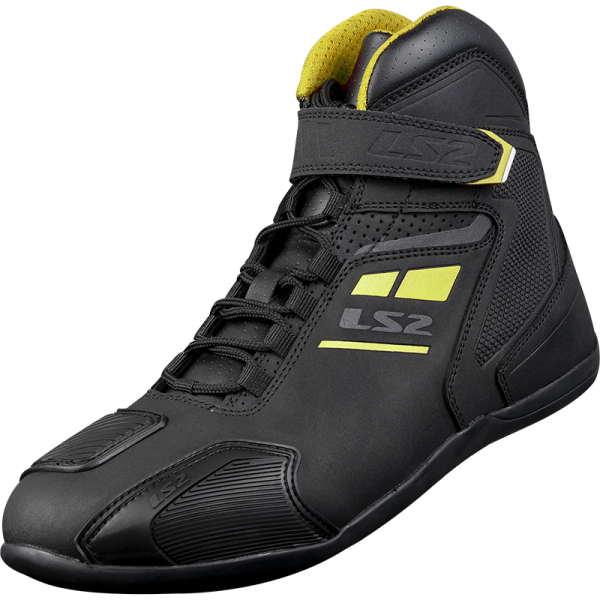 BOTAS LS2 GARRA BLACK HI VIS YELLOW