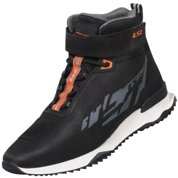 BOTAS LS2 ACRUX BLACK HI VIS ORANGE