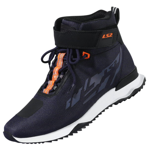 BOTAS LS2 ACRUX DARK BLUE HI VIS ORANGE
