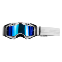 LS2 AURA PRO GOGGLE WITH IRIDIUM VISOR BLACK WHITE