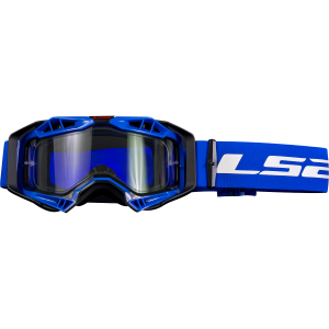 LS2 AURA ENDURO SERIES GOGGLE WITH CLEAR BLACK BLUE